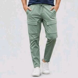 All In Motion Men's Sports Outdoor Pants UPF 50+ Cargo Pockets Green Size XXL